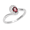 Anello New Colette oro bianco diamanti e rubino - Bliss - immagine 3