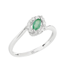 Anello Charleston diamanti e smeraldo - Bliss - immagine 3