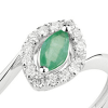 Anello Charleston diamanti e smeraldo - Bliss - immagine 2