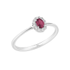 Anello Polka diamanti e rubino - Bliss - immagine 3