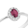 Anello Polka diamanti e rubino - Bliss - immagine 2