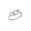 Anello Intreccio oro bianco e diamanti - Bliss - immagine 3