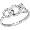 Anello Intreccio oro bianco e diamanti - Bliss - immagine 2