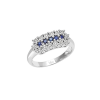 Anello Danubio diamanti e zaffiri - Bliss - immagine 3