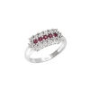 Anello Danubio diamanti e rubini - Bliss - immagine 3