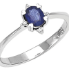 Anello Intrigo diamanti e zaffiro - Bliss - immagine 2