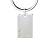 Portachiavi Aspen- Bliss- argento e oro - immagine 2