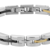 Bracciale Admiral- Bliss- acciaio, nero e oro - immagine 2