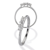 Anello in Oro Bianco con Diamanti - Gemoro - immagine 3
