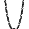 COLLANA ACCIAIO INOSSIDABILE TRATTATA VARI COLORI: GOLD, BIANCO, GUN. - immagine 4