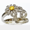 Anello margherita oro e diamanti- Aprile Gioielli - immagine 3