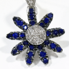 Orecchini margherita con zaffiri blu- Aprile Gioielli - immagine 2