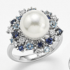 Anello oro bianco una perla- Mikiko - immagine 2
