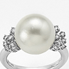 Anello oro bianco una perla- Mikiko - immagine 2