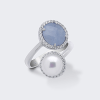 Anello argento e perla- Mikiko - immagine 3