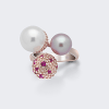Anello argento due perle- Mikiko - immagine 3