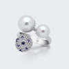 Anello argento due perle- Mikiko - immagine 3
