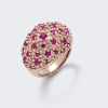 Anello argento zirconi rubino- Mikiko - immagine 3