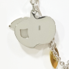 Girocollo Happy Apple acciaio e oro - Aprile Gioielli - immagine 2