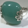 Anello in argento con agata verde- Aprile Gioielli - immagine 3