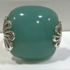 Anello in argento con agata verde- Aprile Gioielli - immagine 2