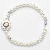 Bracciale di Perle Bianche con Rosa - Mikiko - immagine 3