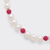Bracciale di Perle Bianche con Corallo Rosso - Mikiko - immagine 2