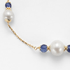 Bracciale 3 Perle Bianche con Zaffiro - Mikiko - immagine 2