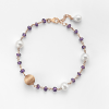 Bracciale Perle Bianche con Ametista - Mikiko - immagine 3