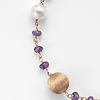 Bracciale Perle Bianche con Ametista - Mikiko - immagine 2