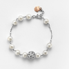 Bracciale con Perle Bianche e Zirconi Neri - Mikiko - immagine 3