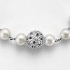 Bracciale con Perle Bianche e Zirconi Neri - Mikiko - immagine 2