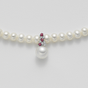 Collana oro perle e rubini- Mikiko - immagine 3
