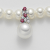 Collana oro perle e rubini- Mikiko - immagine 2