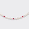 Collana perle e corallo rosso- Mikiko - immagine 3