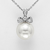 Collana una perla e fiocco- Mikiko - immagine 2