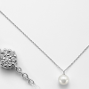 Collana una perla e fiore- Mikiko - immagine 3
