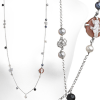 Collana argento perle e zirconi- Mikiko - immagine 3