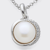 Collana zirconi bianchi- Mikiko - immagine 2
