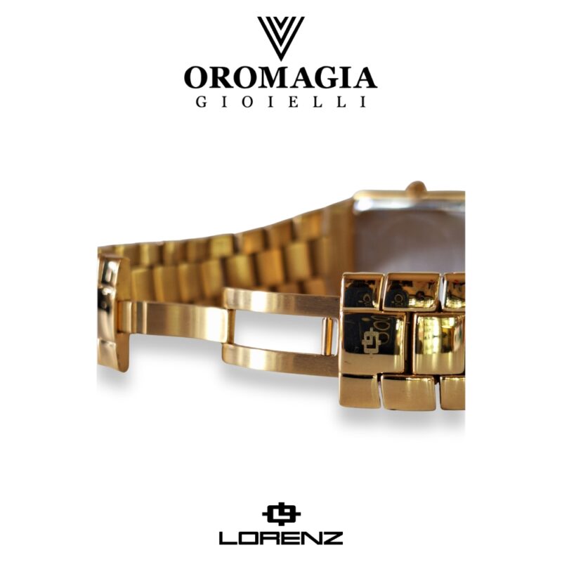 Orologio Lorenz Montenapoleone - Dorato - Solo Tempo al Quarzo Bianco- Lorenz rettangolare - immagine 4